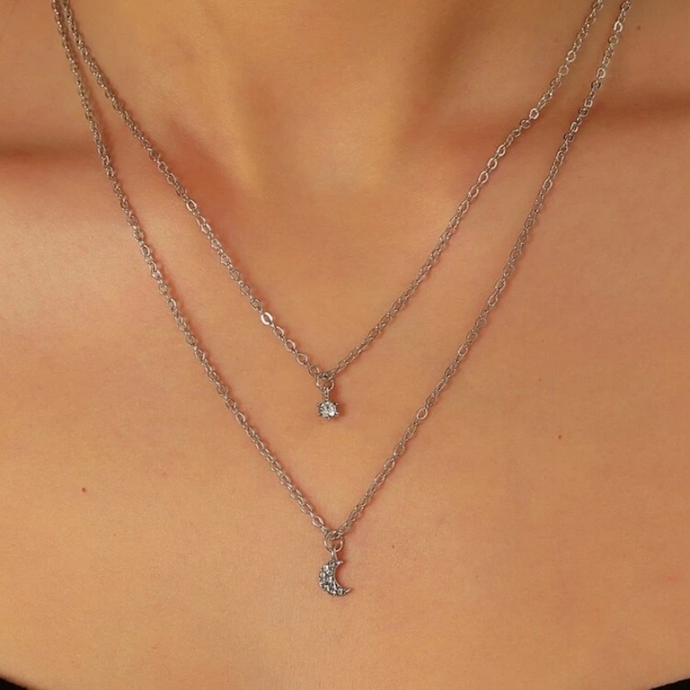 3 For $30 Moon and Star Necklace